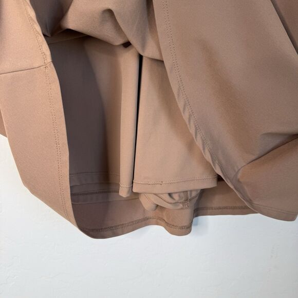 Abercrombie & Fitch Large Tall Traveler Mini Skort Dress Brown Athletic Lounge - Picture 7 of 10